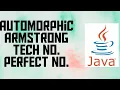 Automorphic Armstrong Tech Number Perfect Number ICSE Class 9