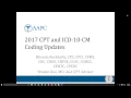 CPT and ICD-10 Coding Update Webinar