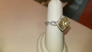 Yellow Diamond Ring from LeVian Showcase at Zales