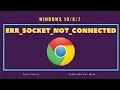 How to fix err - socket