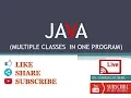 java multiple classes in one file example - Nirmal Kumar