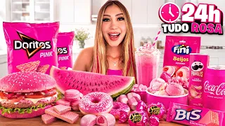 PASSEI 24 HORAS SÓ COMENDO COMIDAS ROSA *DEU RUIM