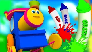 Download Bob kereta api | krayon warna lagu | belajar warna | Bob The Train | Bob Crayons Colors Song MP3