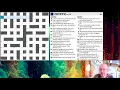 Beginner Walkthrough of a Cryptic Crossword part 1