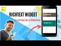 RichText widget in Flutter Flutter widget in 3 minutes Flutter development series