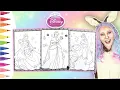 DISNEY PRINCESS Christmas Coloring Pages Princess Aurora Cinderella Belle Christmas in July
