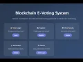Blockchain-Based E-Voting System In Flask
