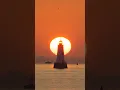 Sun rising over Great Beds Light on 08 02 25
