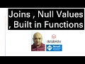 08 - Joins Null Values and Built In Functions Apache Spark Databricks Cert in 5 minutes