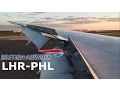British Airways Boeing 787 Dreamliner Sunset Landing Philadelphia