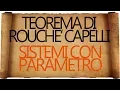 Teorema di Rouche Capelli e Sistemi con Parametro