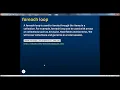Part 15 C Tutorial for and foreach loops in c avi