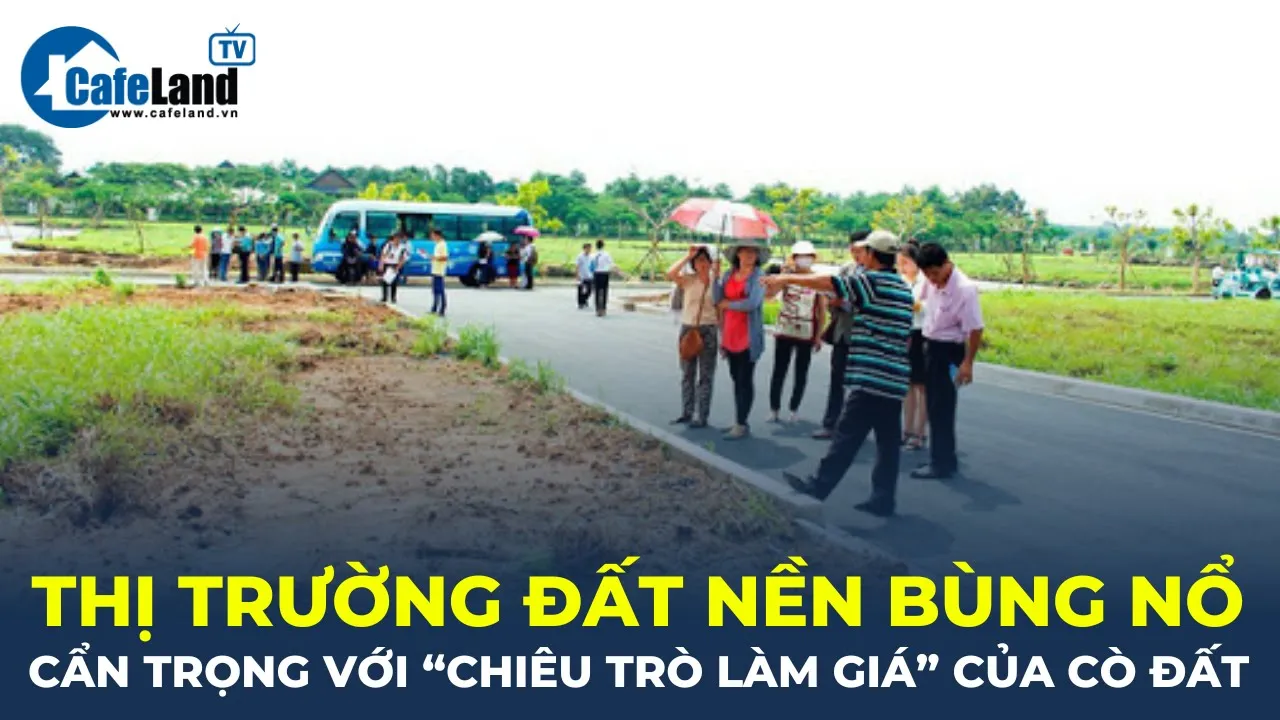 Outline Video Thị trường đất nền BÙNG NỔ, cẩn trọng với "CHIÊU TRÒ LÀM GIÁ" của cò đất | CafeLand