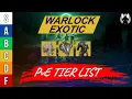 The Definitive Warlock Exotic Tier List for PvE Destiny 2 Warlock Exotic Armor Ranked Tier List