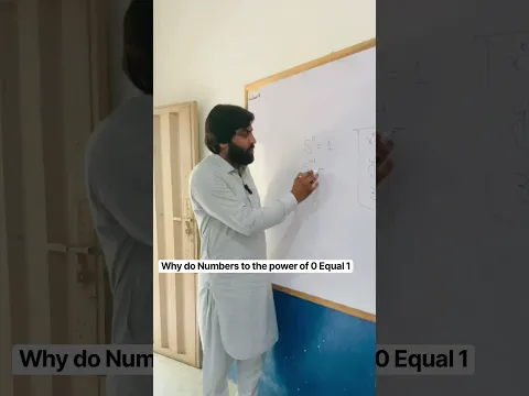 Why do numbers to the power of 0 equal to 1 ? #maths #mathematics #mathproblems #mathematicsteacher