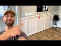 DEAD simple DIY Wainscoting Accent Wall Don t Overthink It