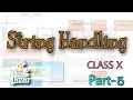String Handling Part-5 Class-10 ICSE