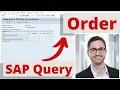 Change sequence in SAP Query - Order in Selection and Output