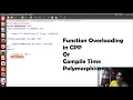 Function Overloading in CPP Compile Time Polymorphism
