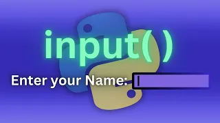 input Function - Python Tutorial Beginners