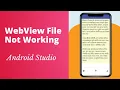 WebView File Upload Button Not Working Android Studio