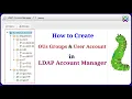 LDAP - How to Create OUs Groups and User Account in OpenLDAP Account Manager