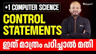 Plus One Computer Science Control Statements Eduport Plus One