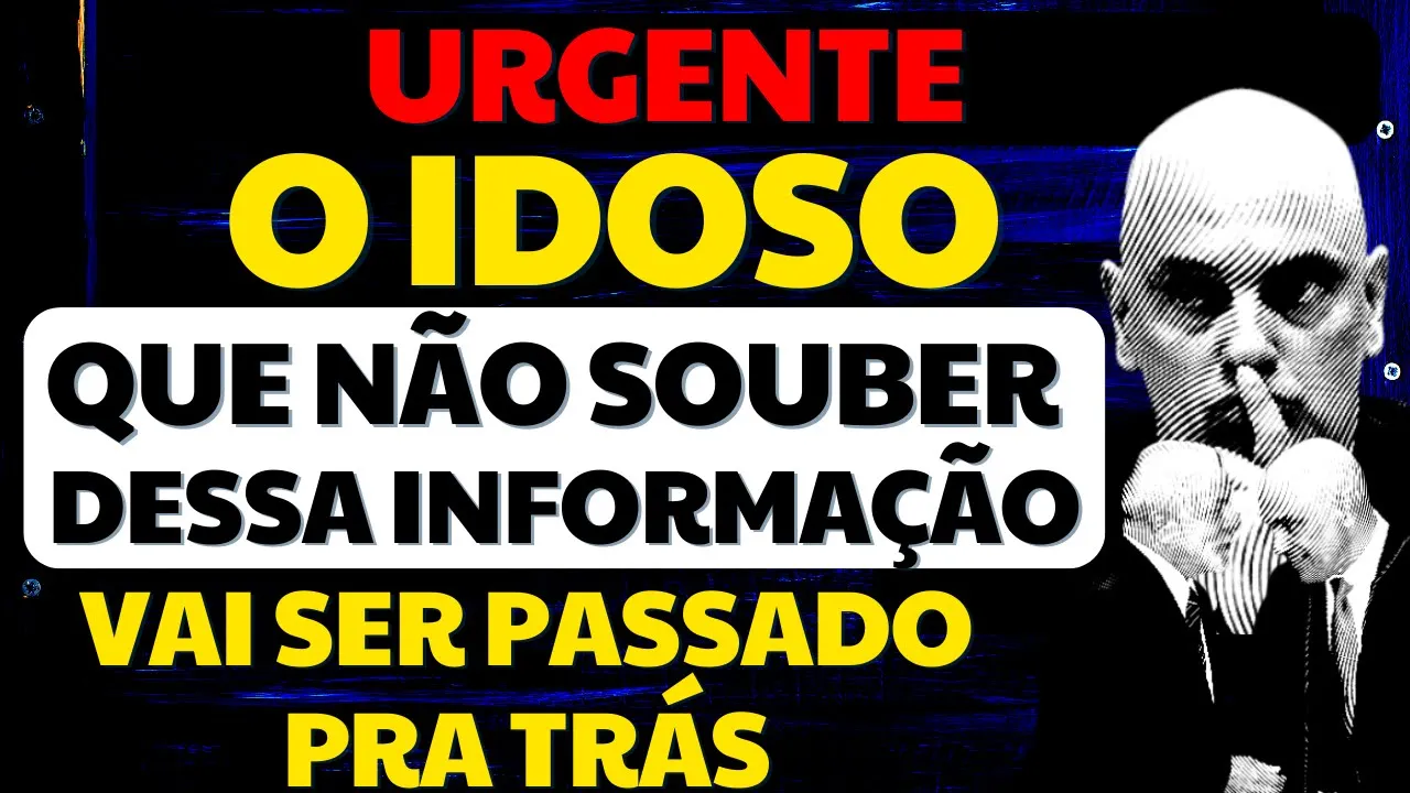 TODO IDOSO PRECISA SABER DISSO AGORA!!! NÃO SEJA PASSADO PRA TRÁS