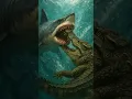 Download Lagu hiu vs buaya #buaya #hiu #shorts #animation