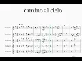 Download Lagu camino al cielo Vicente Fernández partitura para violín y trompeta