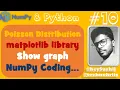 How to use Poisson distribution in NumPy array and show graph by pyplot Python NumPy Array Hindi