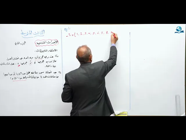 مادة الرياضيات للصف الثالث المتوسط - الاحداث المتنافية ج2