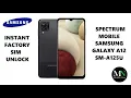 Instantly Factory SIM Network Unlock Spectrum Mobile Samsung Galaxy A12 SM-A125U
