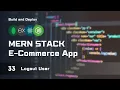 User Logout Implementing with Profile Menu MERN Stack E-Commerce From Scratch