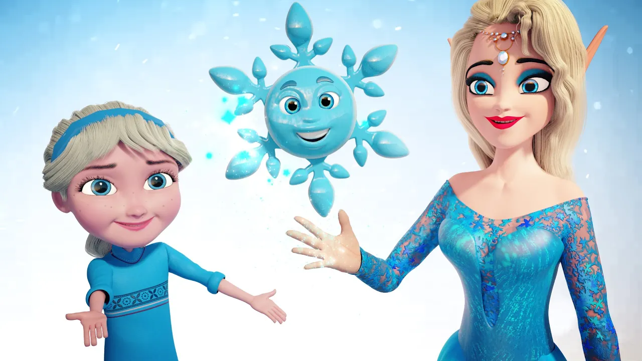 FROZEN Snowflake Song | New Science Learning Song + Video in Frozen Land