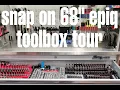 Snap On 68 Epiq Toolbox Tour w Hutch loaded with snap on matco and mac tools