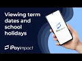 Viewing term dates and school holidays