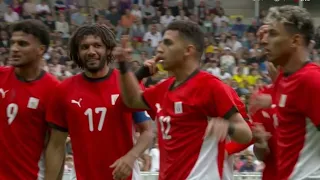 منتخب مصر يهزم أوزبكستان بهدف كوكا ومصر اول الصاعدين العرب لدور الثمانية في اولمبياد باريس 2024 