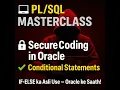 Oracle Plsql conditional statements Master class zero to pro basic part - 2 15 question