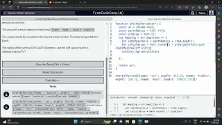 Map the Debris - Javascript freeCodeCamp