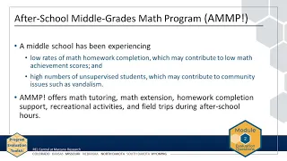 Module 2 Chapter 1 Evaluation Questions REL Central
