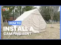 How to Install the Inflatable Camping Tent 6 People Glamping Tent NP11652