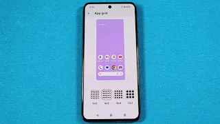 Change App Grid Layout Pixel phone Android 14