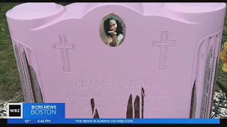 Murdered teen s grave covered with pink paint in Brockton