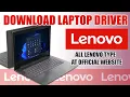 How to download all type of Lenovo driver on Lenovo website
