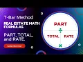 T-Bar Method - Real Estate Math Formulas Part Total Rate