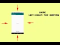 Android Studio Tutorial - Gestures Swipe