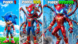Mejorando a IRON SPIDER SONIC en GTA 5 !! (Sonic Movie mod)