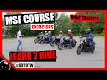 MSF Basic Rider Course Exercises Riding Academy Learn To Ride