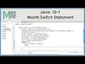 Java 10-1 Month Switch Example